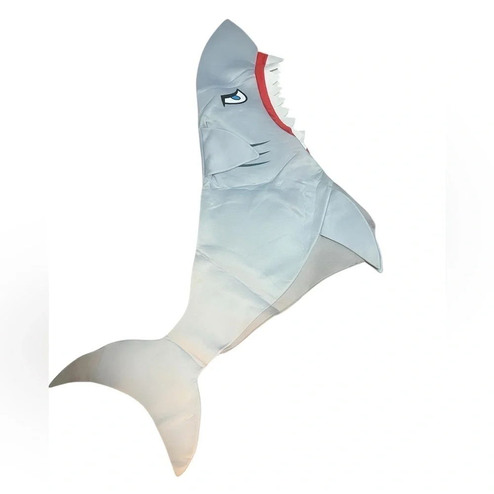 Halloween Costume of Foam Shark Eating Kid with Swim Shirt Size Large/XL